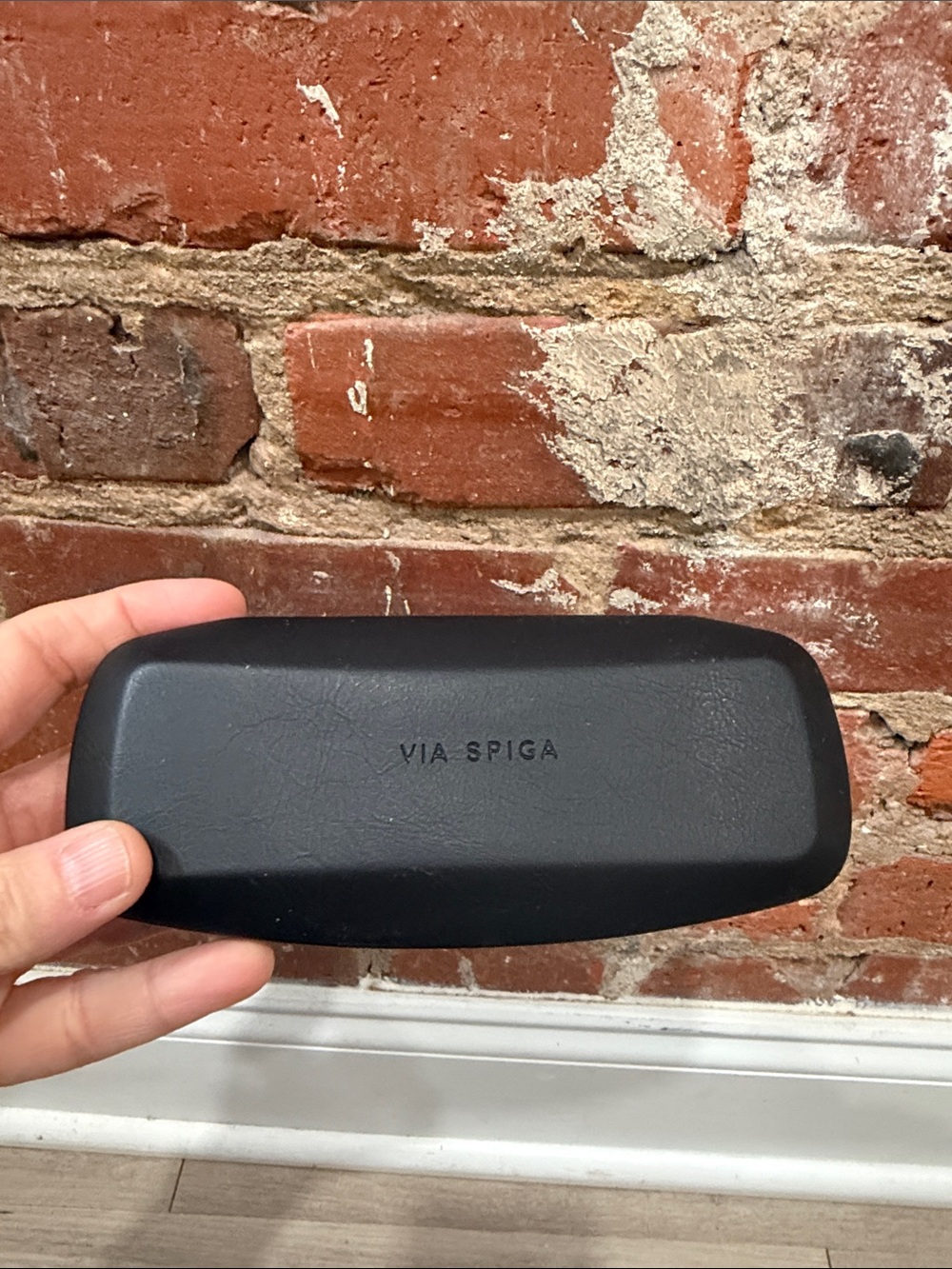 Via Spiga Black Hard Sunglasses Case